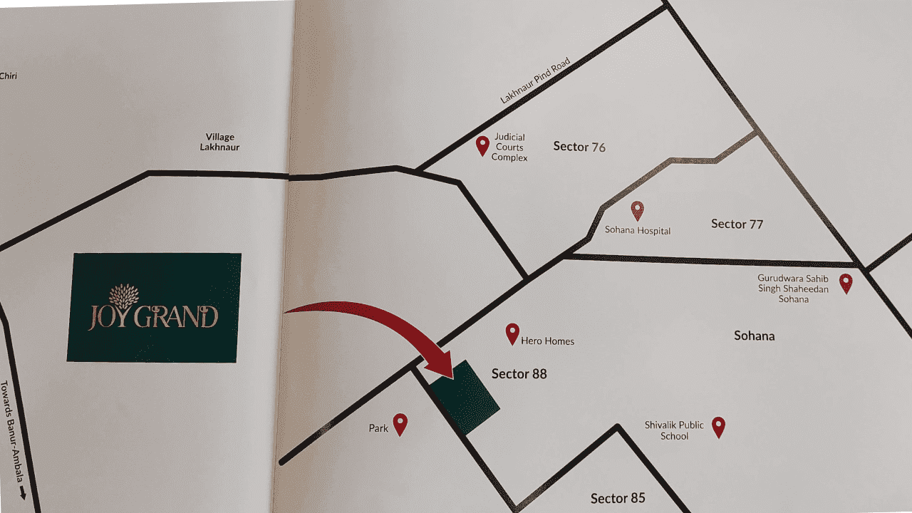 location map joy grand